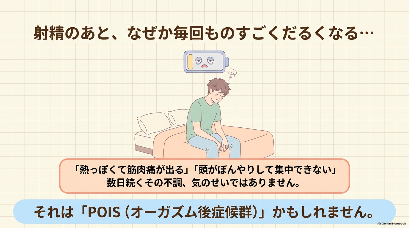 射精後にだるい・熱っぽい？POIS（オーガズム後症候群）とは